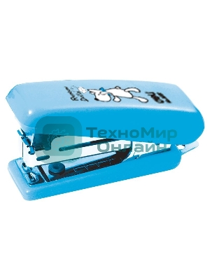 Степлер Deli E0222 N10 (12 листов) встроенный антистеплер, ассорти, 40 скоб, коробка