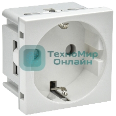 Розетка IEK PRIMER РКС-20-30-П-К с заземляющим контактом защитной шторкой и винтовым зажимом белая
