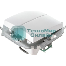 Механизм выключателя 2-кл. СП Simon15 16А IP20 бел. Simon 1591398-030