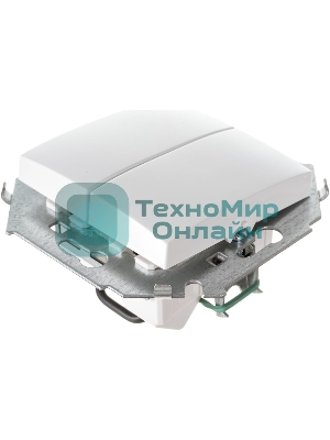 Механизм выключателя 2-кл. СП Simon15 16А IP20 бел. Simon 1591398-030