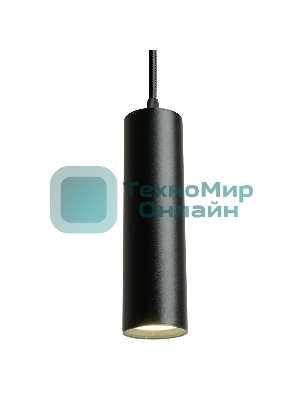 Светильник трековый на шинопровод Feron AL196 ДПО GU10 без лампы на подвесе черный