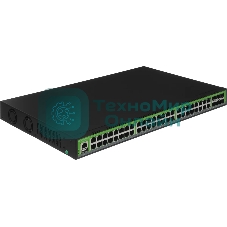 Коммутатор Digma DSW848G-6S+R, 48×1 Гбит/с + 6×10 Гбит/с SFP+, управляемый