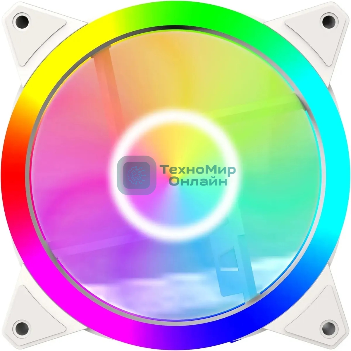 Вентилятор для корпуса Bloody BD-CF120ARGb4 ARGb белый, 120 мм, 1600 об/мин, 26 дБ, 4 pin