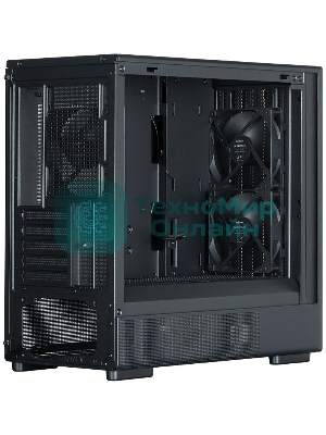 Компьютерный корпус Zalman P10 NAMU, MATX, черный, WINDOW, FRONT COVER WALNUT, 2x3.5