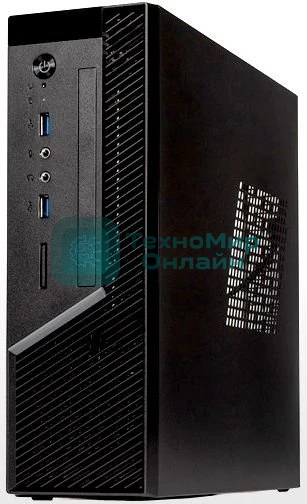 Компьютерный корпус с блоком питания 250Вт. Сase Foxline mITX 250W TFX, 2xUSB 3.0, черный Trim, powercord