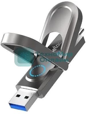 Флешка USB Netac US9 (NT03US9C-512G-32TA), 512Gb, USB 3.2 Gen2 Type-A/USB Type-C, R/W 1000/900, серебристый