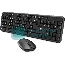 Комплект клавиатура+мышь Oklick S277W беспроводной, USB, 1600 DPI, чёрный