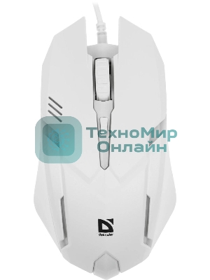 Комплект клавиатура+мышь Defender Motion C-977 проводной, USB, 1600 DPI, белый