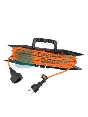 Удлинитель-шнур силовой Garden Series Denzel ПВС, 20 м, 1 розетка 3x1,5 мм