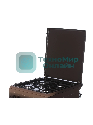 Плита газовая Gefest 5100-02 0001 коричневый, конфорок 4 газовых, духовка 52 л, 50 см x 85 см x 58.5 см