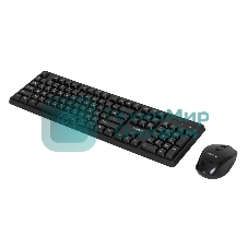 Комплект клавиатура+мышь Fusion GKIT-752 беспроводной, USB, 1000 DPI, чёрный