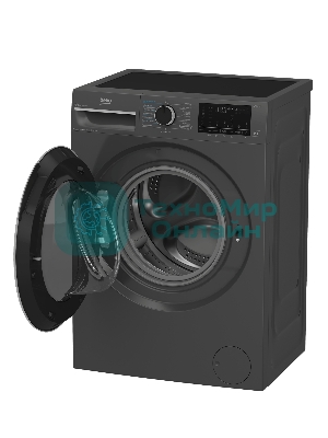 Стирально-сушильная машина Beko B3DFR57H22A антрацит, загрузка фронтальная 7.5кг, 1200 об/мин., класс: B