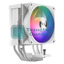 Кулер PCCooler R400 ARGb белый 92мм алюминий+медь 2200rpm 30db 4-pin 180W 133мм