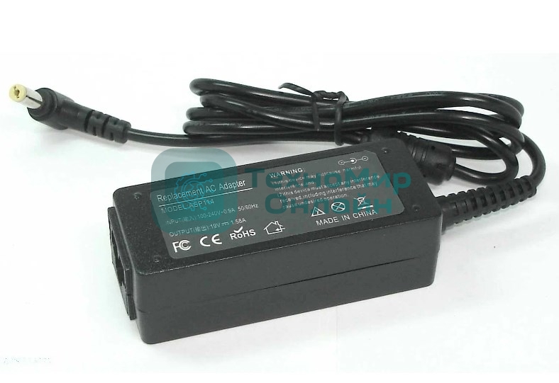 Блок питания (сетевой адаптер) для ноутбуков Delta 19V 1.58A 5.5x1.7, REPLACEMENT