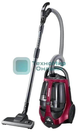 Пылесос Samsung VCC8837V3P фиолетовый, 430/2200 Вт, уборка сухая, пылесборник контейнер, 2 л