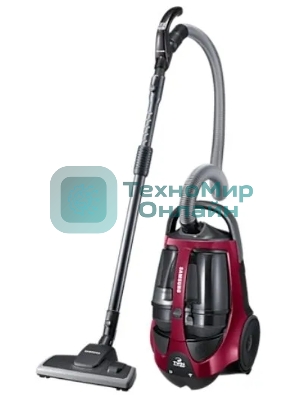 Пылесос Samsung VCC8837V3P фиолетовый, 430/2200 Вт, уборка сухая, пылесборник контейнер, 2 л