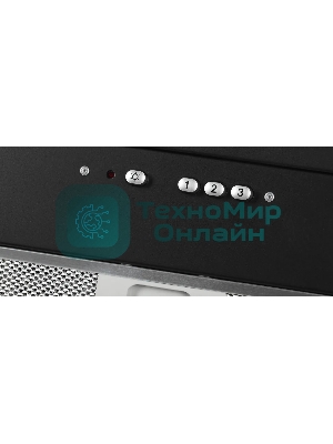 Вытяжка встраиваемая Elikor Flat 52П-650-К3Д черный, 52 см, 650 куб. м/ч, 60 дБ