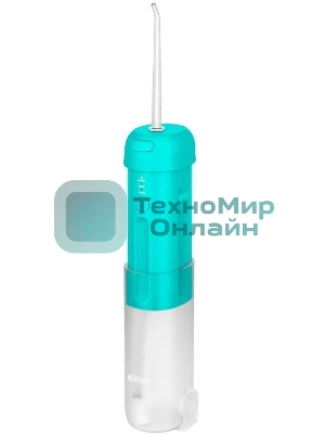 Ирригатор Kitfort КТ-2988 портатив. 2насад. белый/бирюзовый