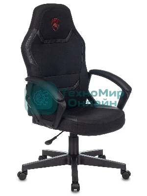 Кресло Бюрократ Zombie 10 черный, экокожа, 120 кг, механизм качания