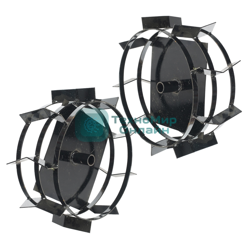 Грунтозацепы ПАТРИОТ для мотоблока (диаметр 460мм, ширина 180мм) (пара) ГР3 460.180