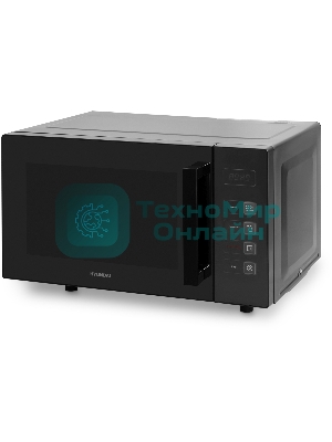 Микроволновая печь Hyundai HYM-D3008 черный, 23 л, 800 Вт, переключатели - кнопки