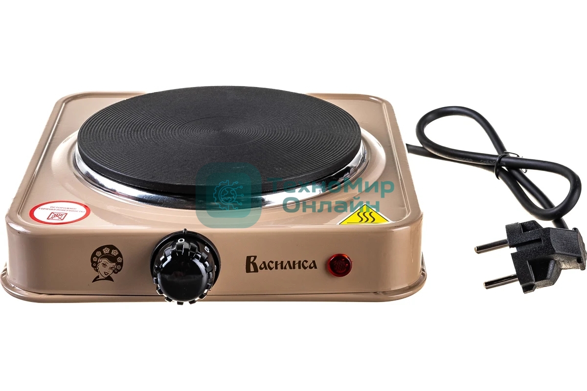 Плита настольная электрическая ВАСИЛИСА ВА-904 бежевый настольная