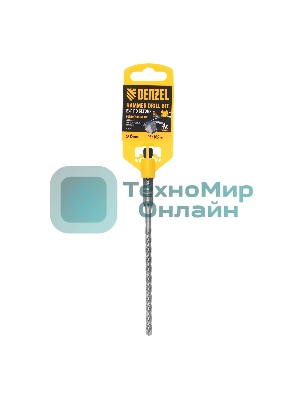 Бур по бетону Denzel цельная крестовая пластина, 6x165 мм, SDS PLUS
