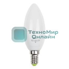 Лампа светодиодная JazzWay PLED-ECO-C37 5Вт свеча 4000К белый E14 400лм 220-240В