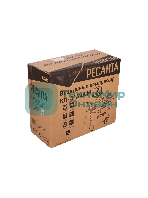 Компрессор поршневой Ресанта КП-50/400М масляный 400л/мин 50л 2500Вт красный/черный