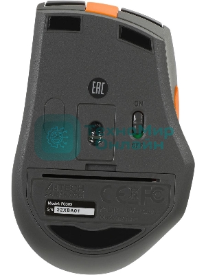 Мышь беспроводная A4Tech Fstyler FG30S серый/оранжевый, 2000 dpi, радиоканал, USB, кнопки - 6