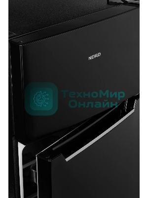 Холодильник Nord NT 90 B черный двухкамерный 61/25л морозилка сверху