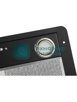 Вытяжка встраиваемая Elikor Flat 52П-650-К3Д черный, 52 см, 650 куб. м/ч, 60 дБ