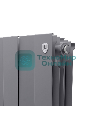 Радиатор биметаллический Royal Thermo PianoForte 500 серебристый - 12 секц.