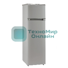 Холодильник Бирюса M424 металлик двухкамерный 170/35л морозилка сверху