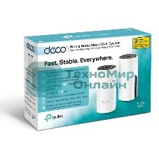 Роутер беспроводной TP-Link DECO M4 (DECO M4(2-PACK)) AC1200 10/100/1000BASE-TX (упак.:2шт)