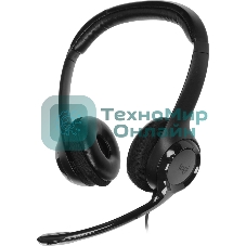 Гарнитура Logitech H390 чёрный, проводная, USB