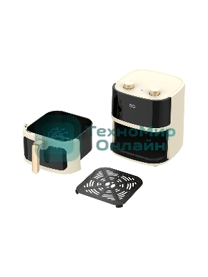 Аэрогриль BQ AF6000M бежевый, 1700 Вт, 6 л, 4 программы