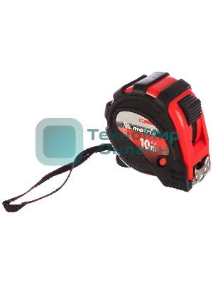 Рулетка Matrix status magnet 3 fixations 10мх32мм обрезиненный корпус зацеп с магнитом