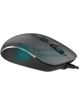 Мышь проводная A4Tech Fstyler FM26S серый/черный, 1600 dpi, USB, кнопки - 4