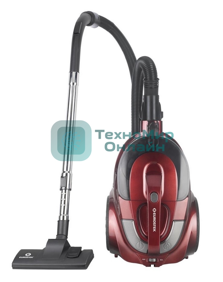 Пылесос Eurostek EVC-4514 красный, 500/2800 Вт, уборка сухая, пылесборник контейнер 3 л