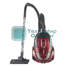 Пылесос Eurostek EVC-4514 красный, 500/2800 Вт, уборка сухая, пылесборник контейнер 3 л