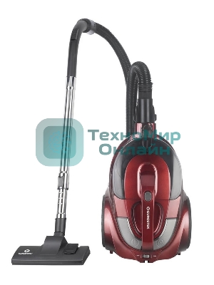 Пылесос Eurostek EVC-4514 красный, 500/2800 Вт, уборка сухая, пылесборник контейнер 3 л