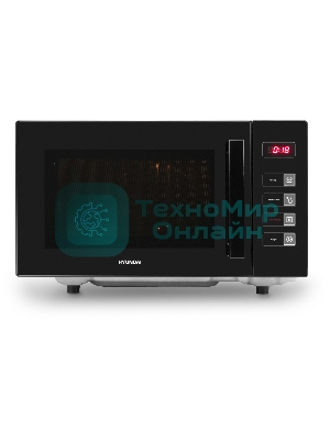 Микроволновая печь Hyundai HYM-D3008 черный, 23 л, 800 Вт, переключатели - кнопки