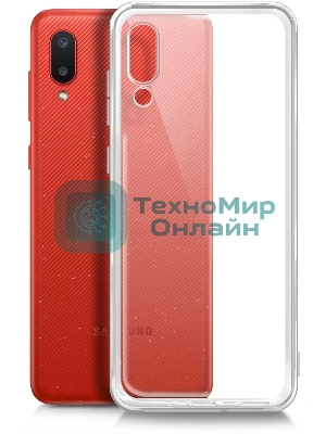 Чехол (клип-кейс) BoraSCO Silicone Case для Samsung Galaxy A02 прозрачный