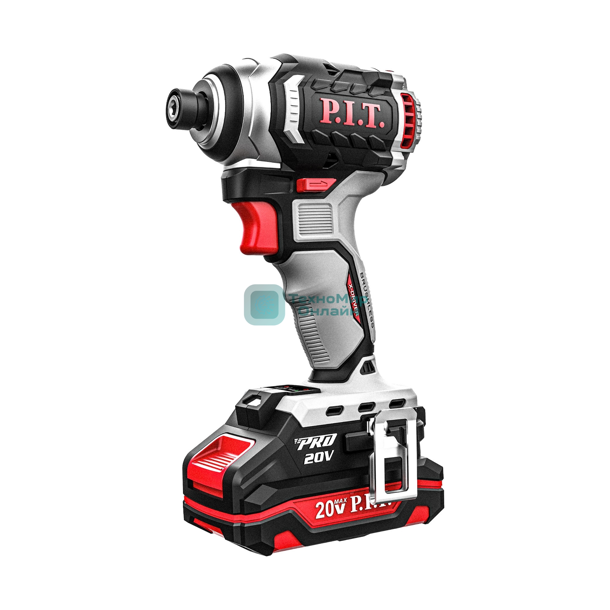 Винтоверт P.I.T. PSD20H-170A/1 аккум. патрон:держатель бит 1/4