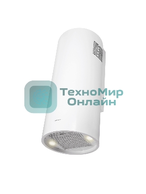 Вытяжка островная Maunfeld Drum Wall 35, белый, 32.5 см, 850 куб. м/ч, 48 дБ