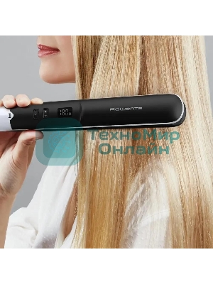Выпрямитель для волос Rowenta SF4621F0 Express Shine белый/черный, 210 °C, 8 режимов