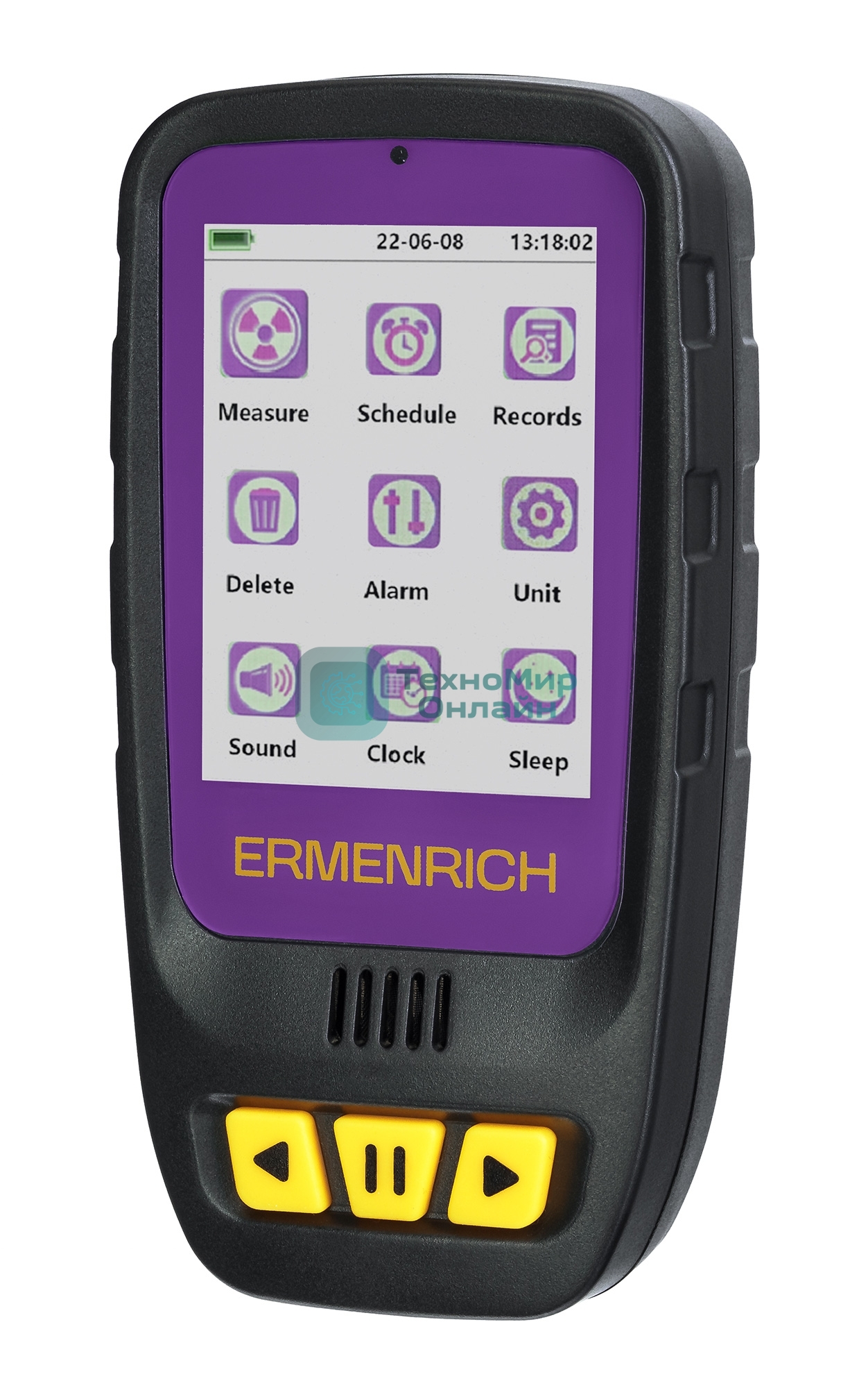 Дозиметр Ermenrich Ping RD40 фиолетовый/черный (84640)