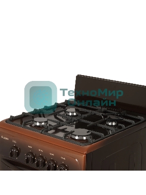 Плита газовая Gefest CG 50М02 К83 коричневый, конфорок 4 шт, духовка 42 л, 50 см x 85 см x 53 см