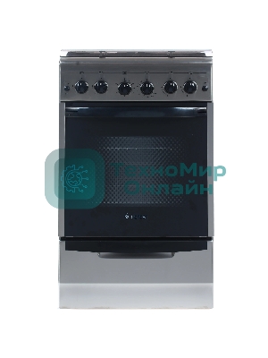 Плита газовая Gefest ПГ 5100-02 0004 серебристый, конфорок 4 шт, духовка 52 л, 50 см x 85 см x 58.5 см